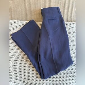 NWT American Tall Pleated Wide Leg Dress Pants in Navy
